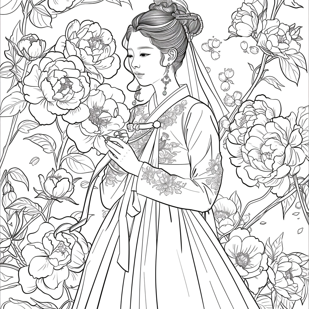 The Grace of Peony Blossoms