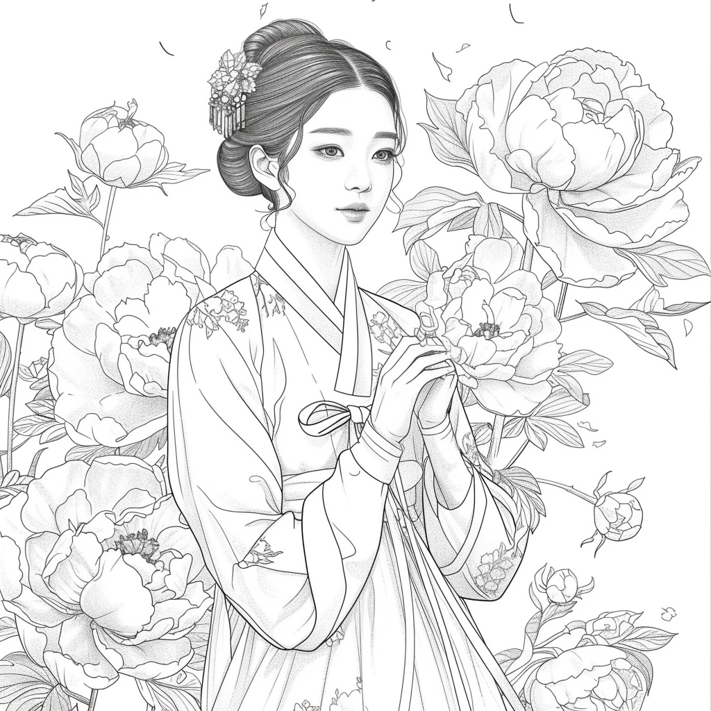 The Grace of Peony Blossoms