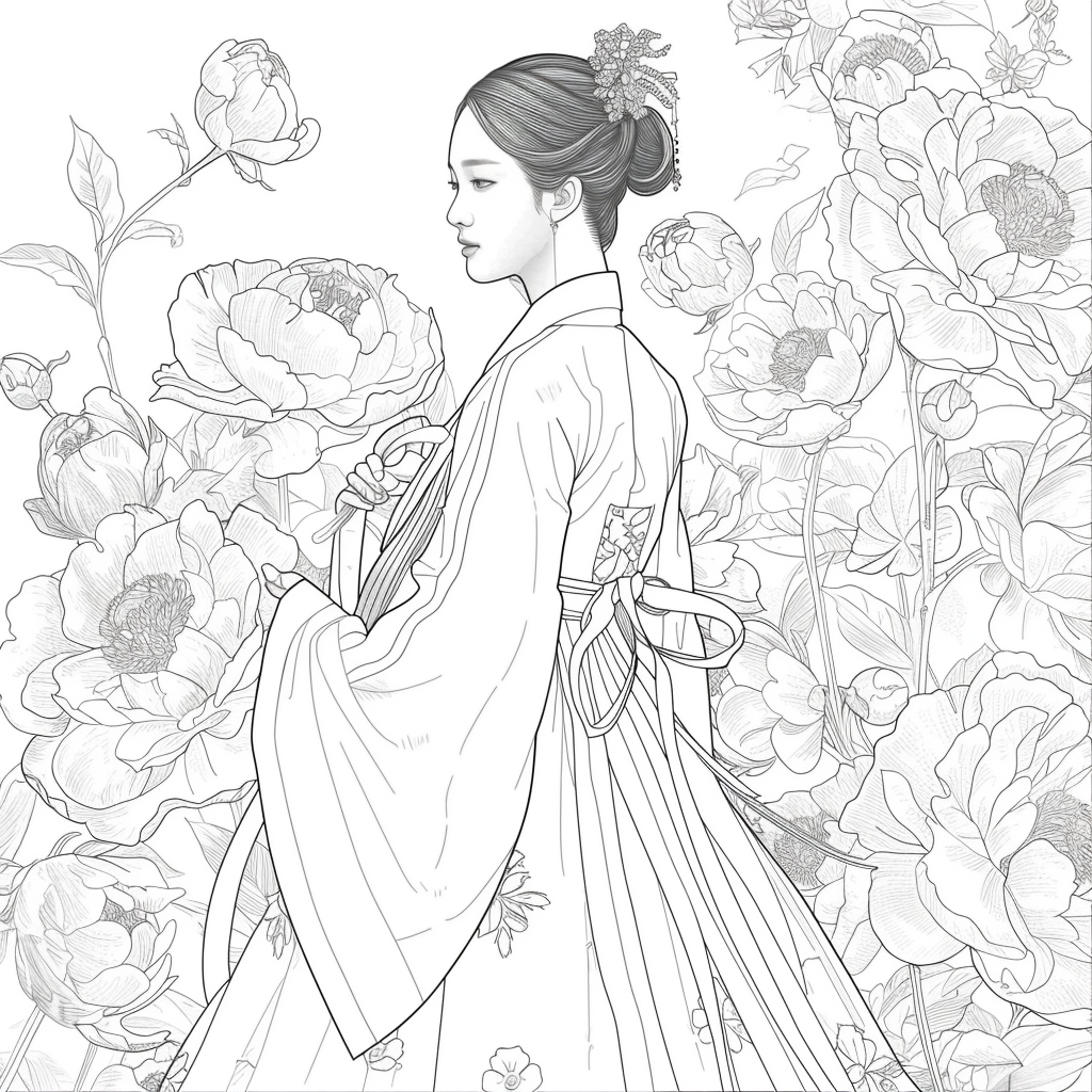 The Grace of Peony Blossoms