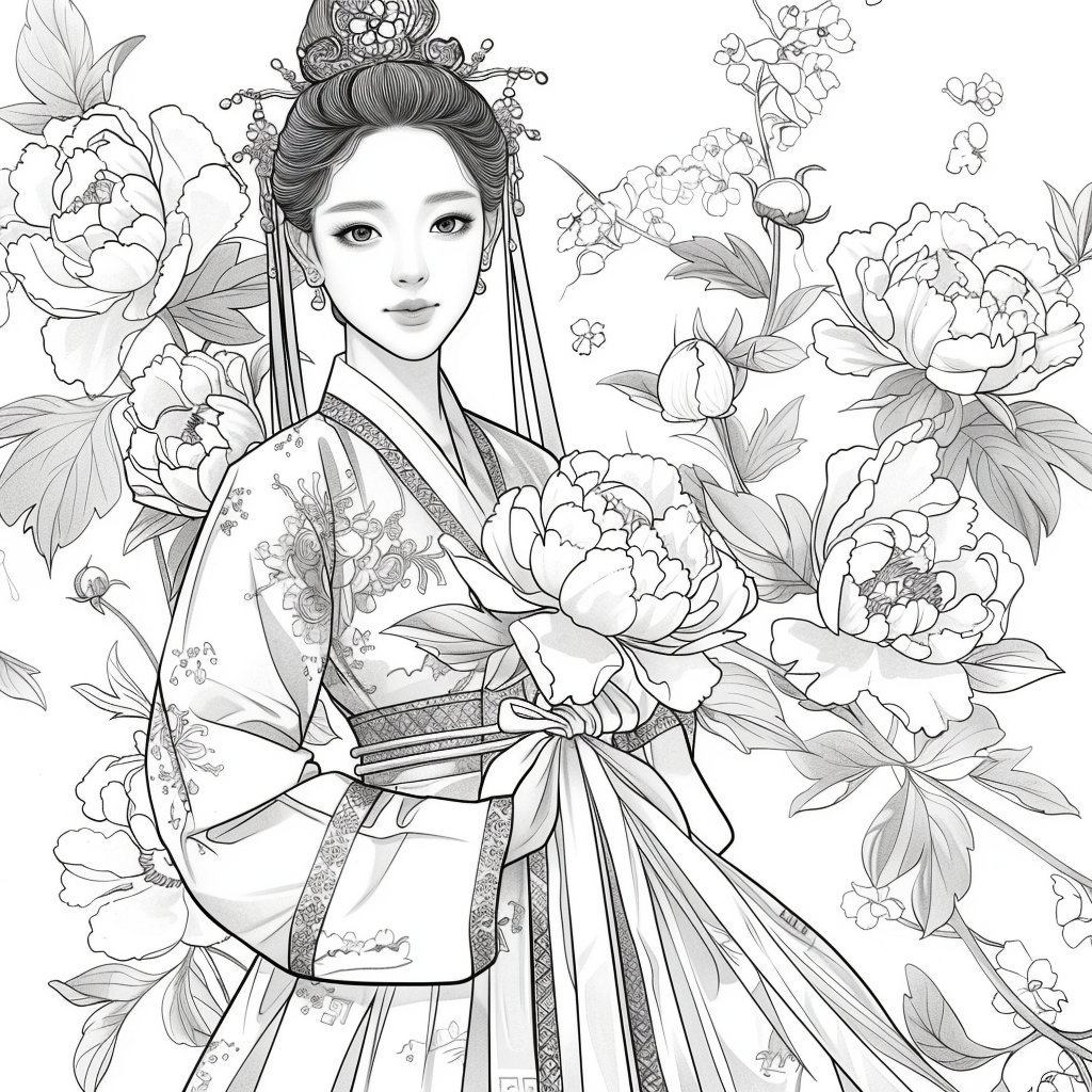 The Grace of Peony Blossoms