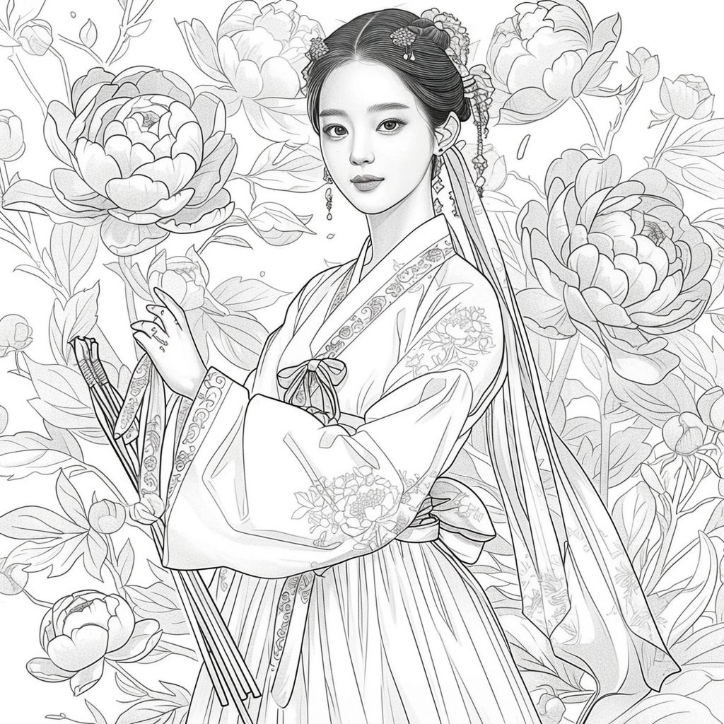 The Grace of Peony Blossoms