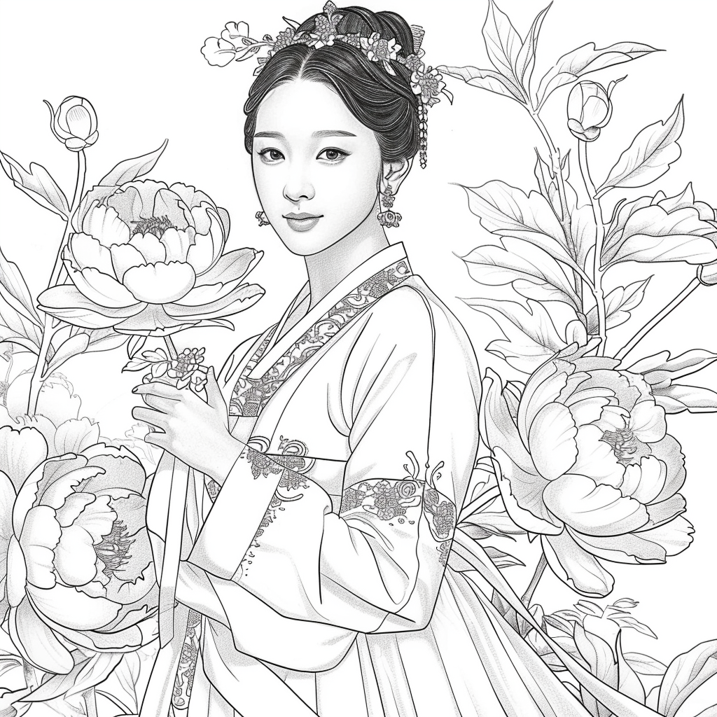 The Grace of Peony Blossoms