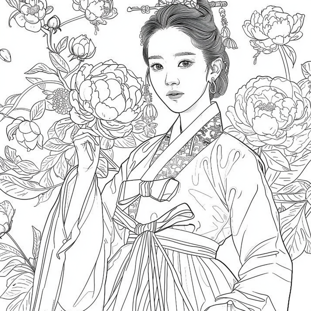 The Grace of Peony Blossoms