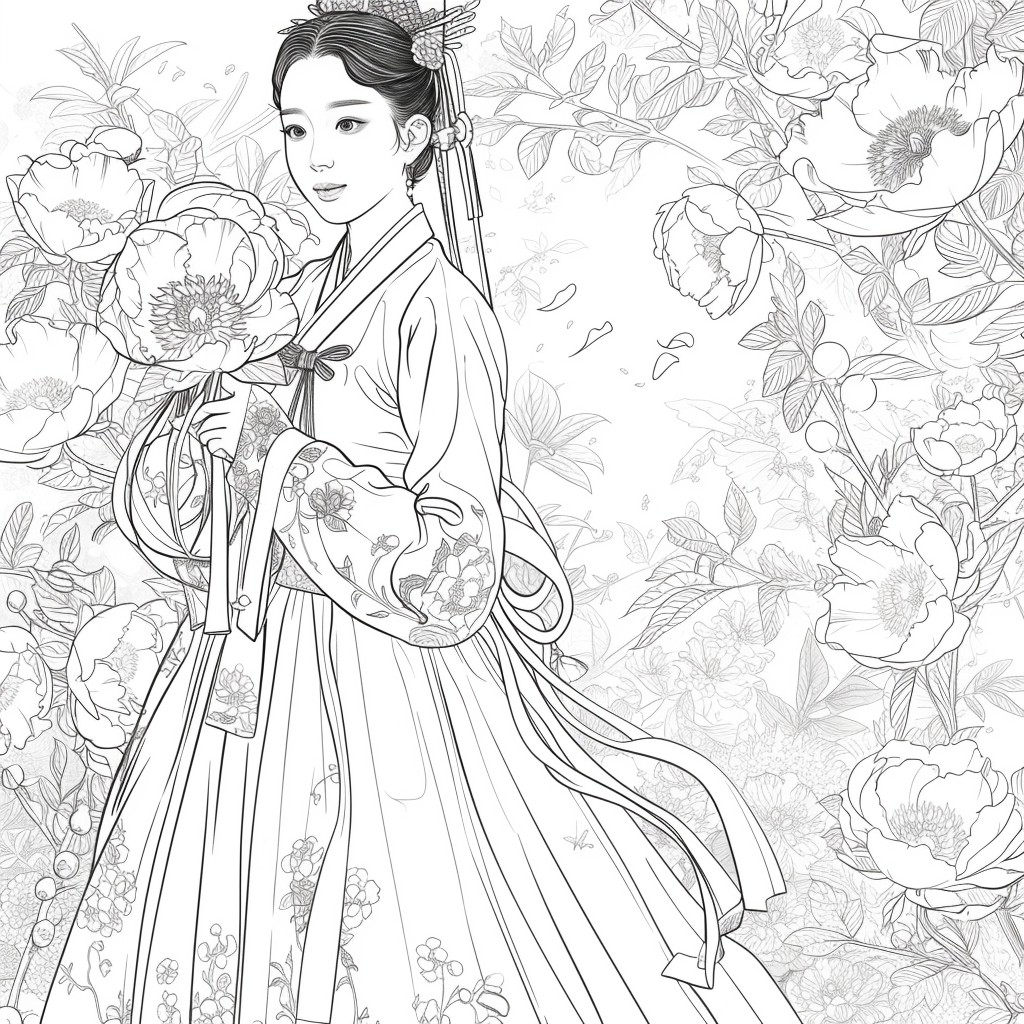 The Grace of Peony Blossoms