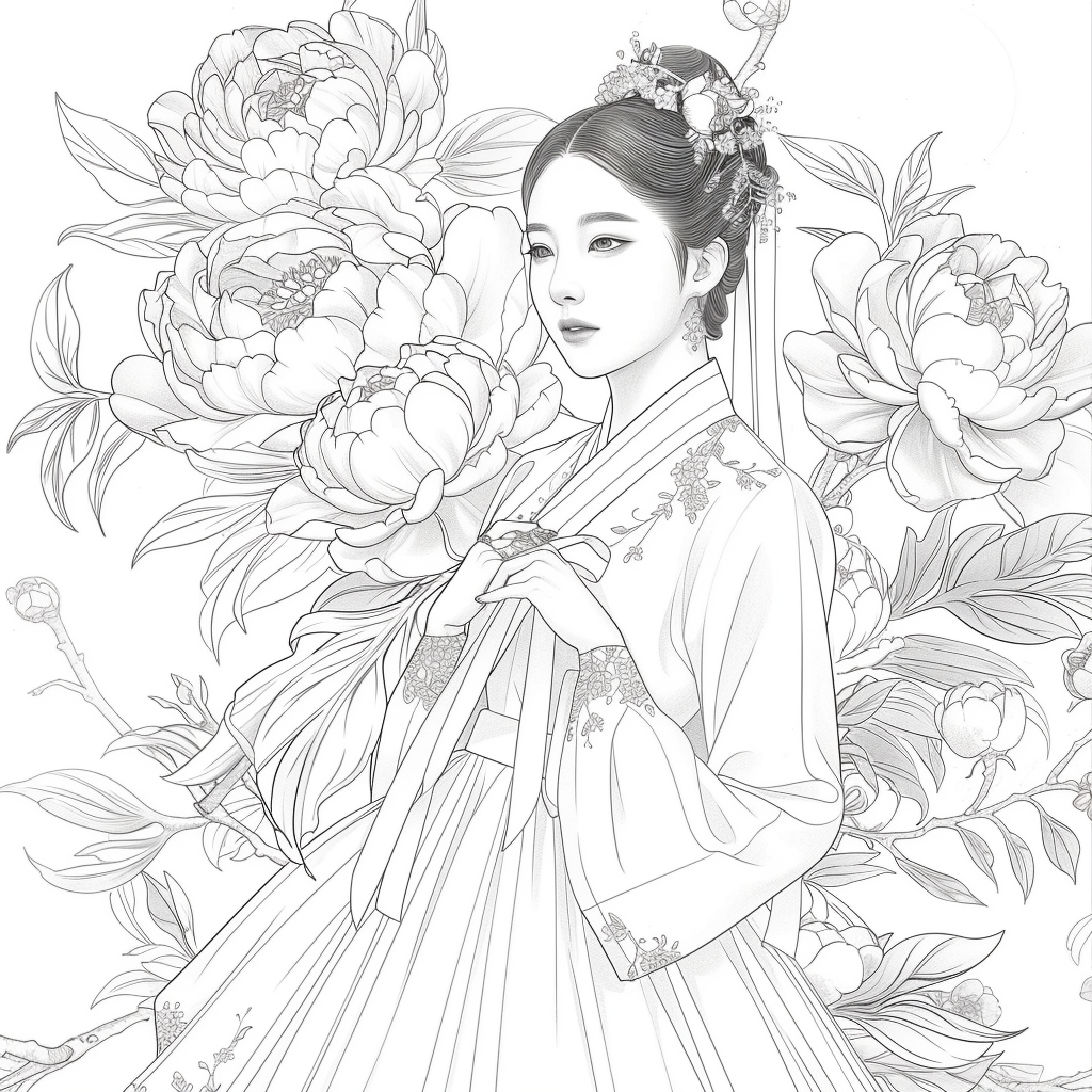 The Grace of Peony Blossoms