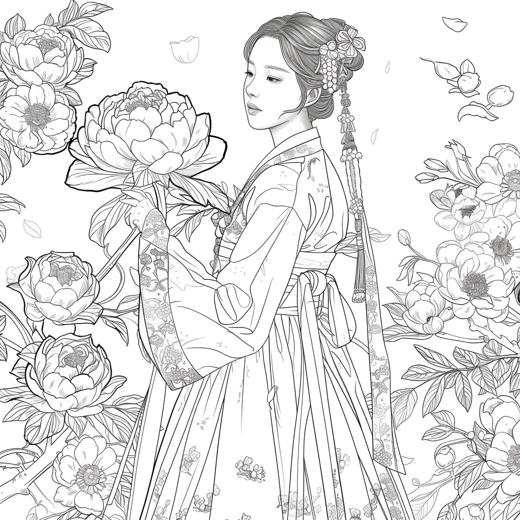 The Grace of Peony Blossoms