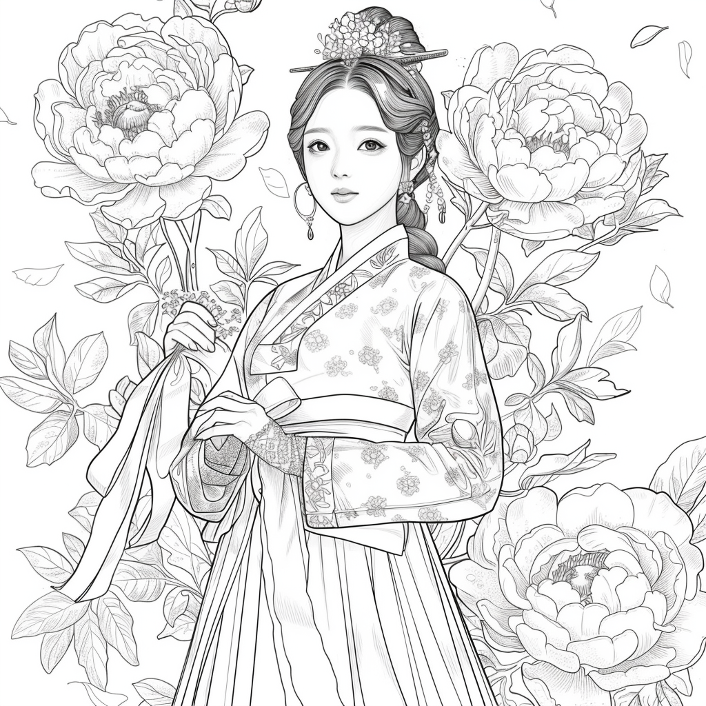 The Grace of Peony Blossoms