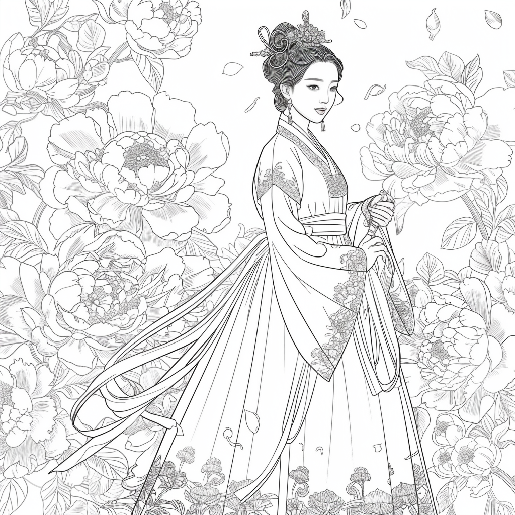 The Grace of Peony Blossoms