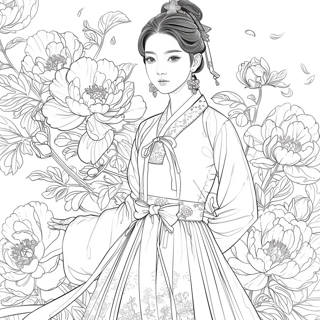 The Grace of Peony Blossoms