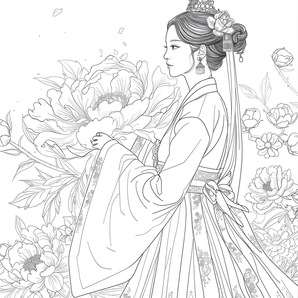 The Grace of Peony Blossoms