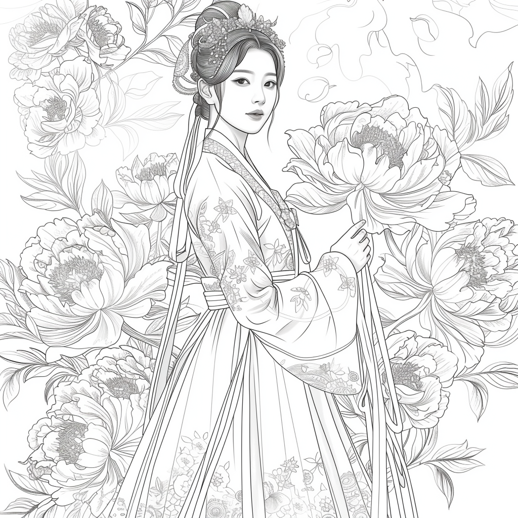 The Grace of Peony Blossoms