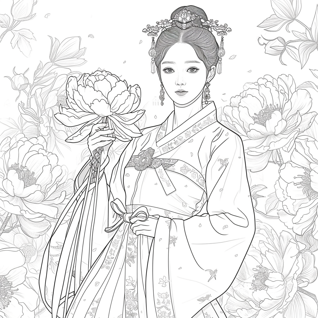 The Grace of Peony Blossoms