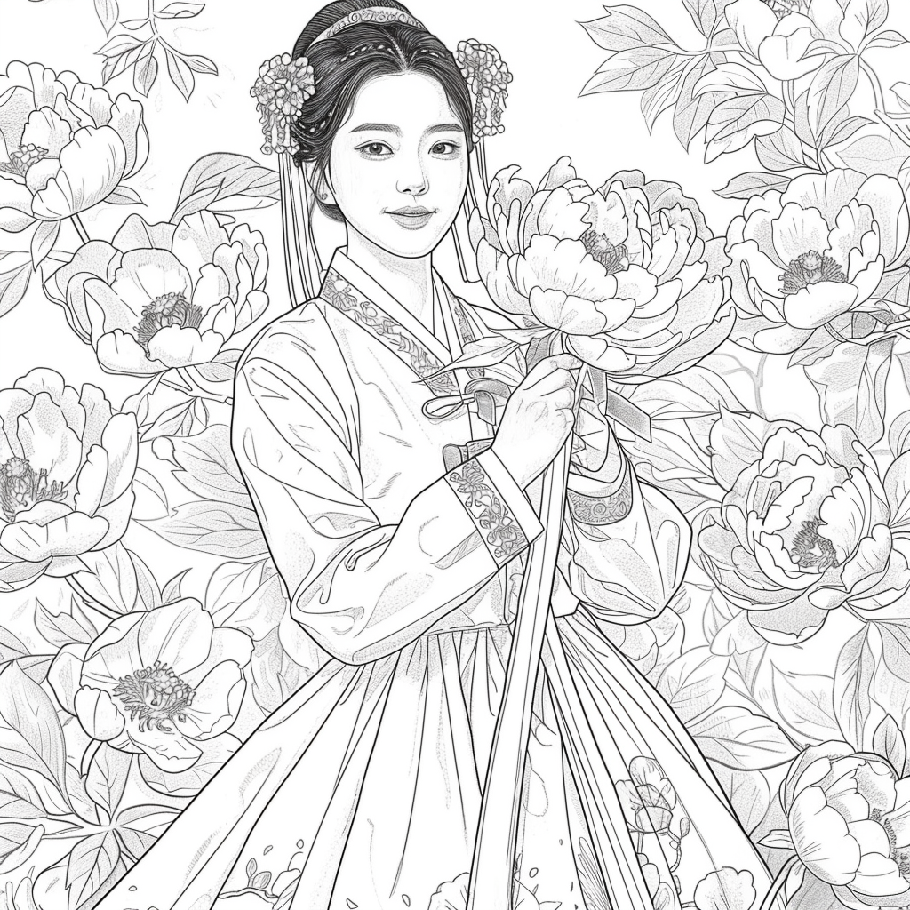 The Grace of Peony Blossoms