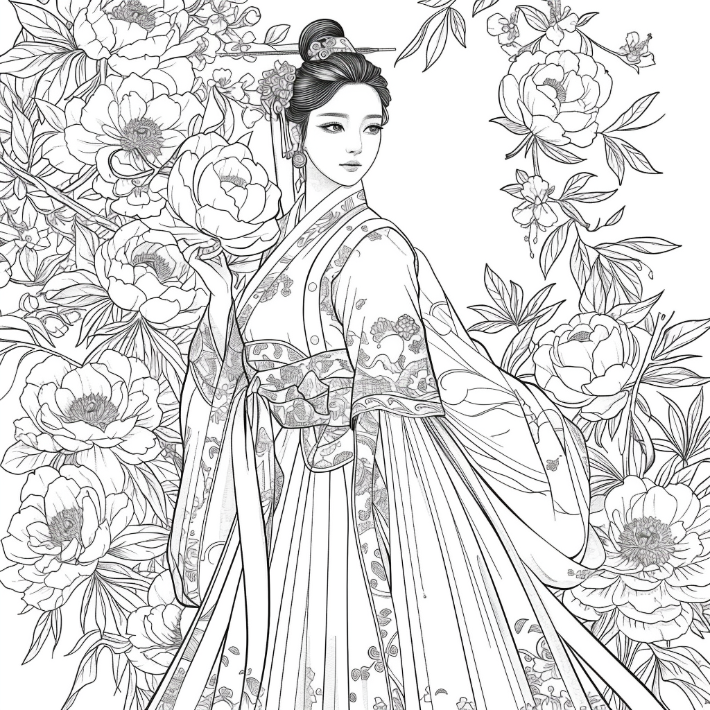 The Grace of Peony Blossoms