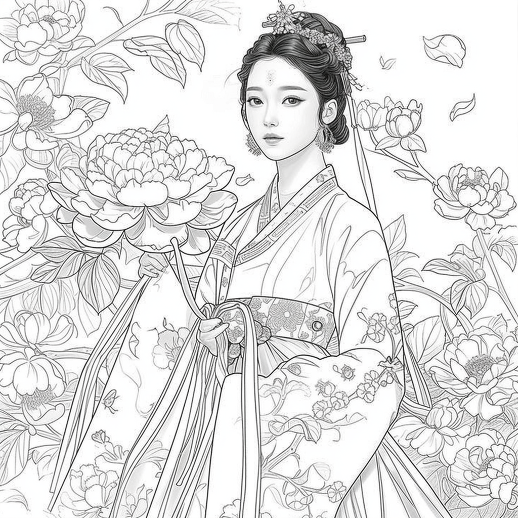 The Grace of Peony Blossoms