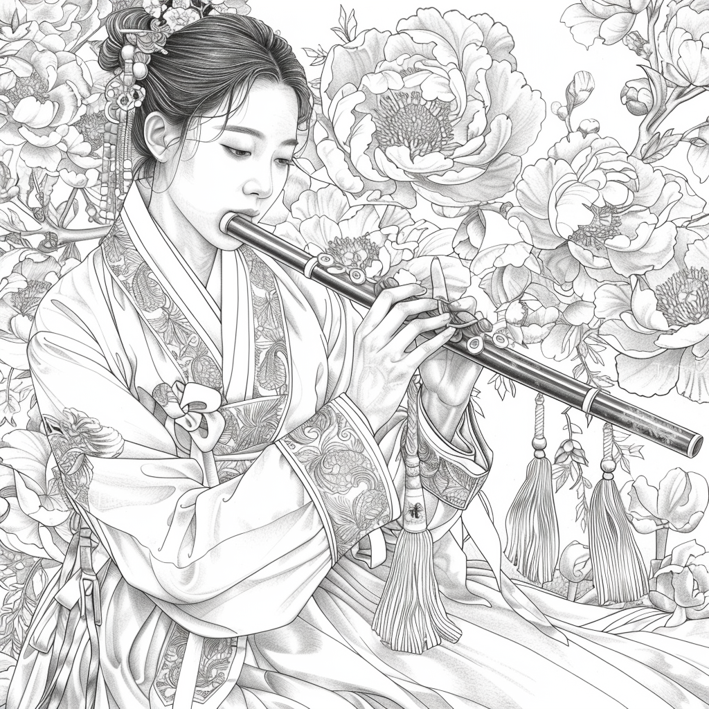 Melody Among Peonies