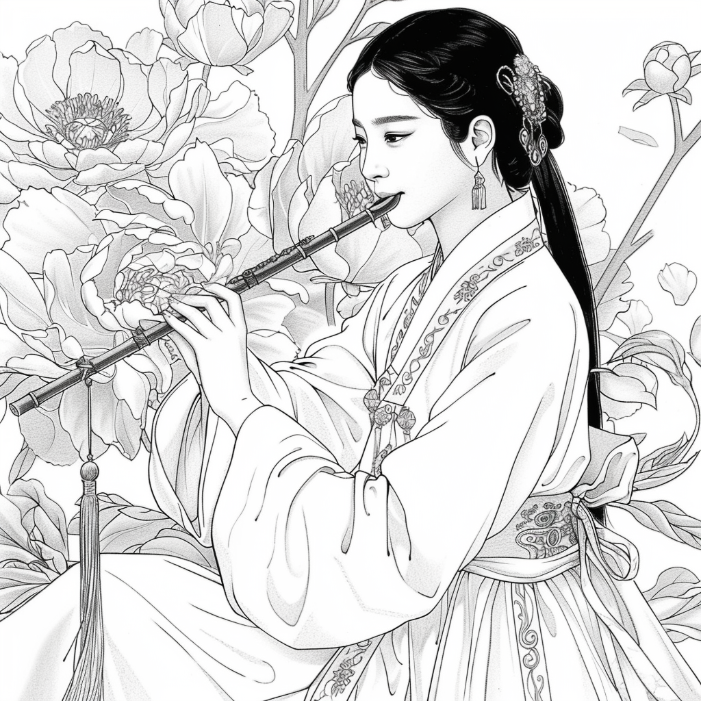 Melody Among Peonies