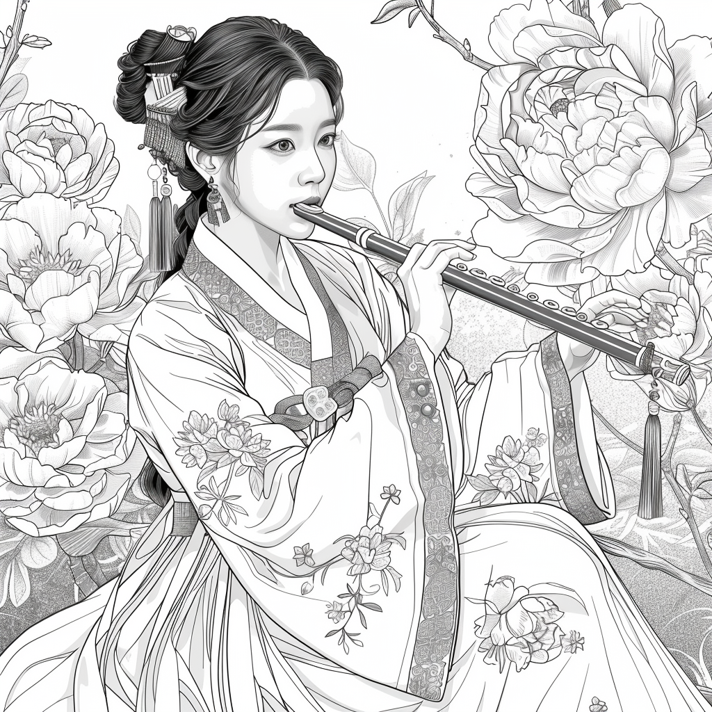 Melody Among Peonies