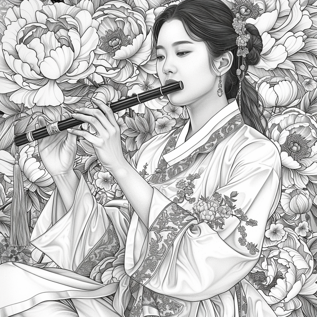 Melody Among Peonies