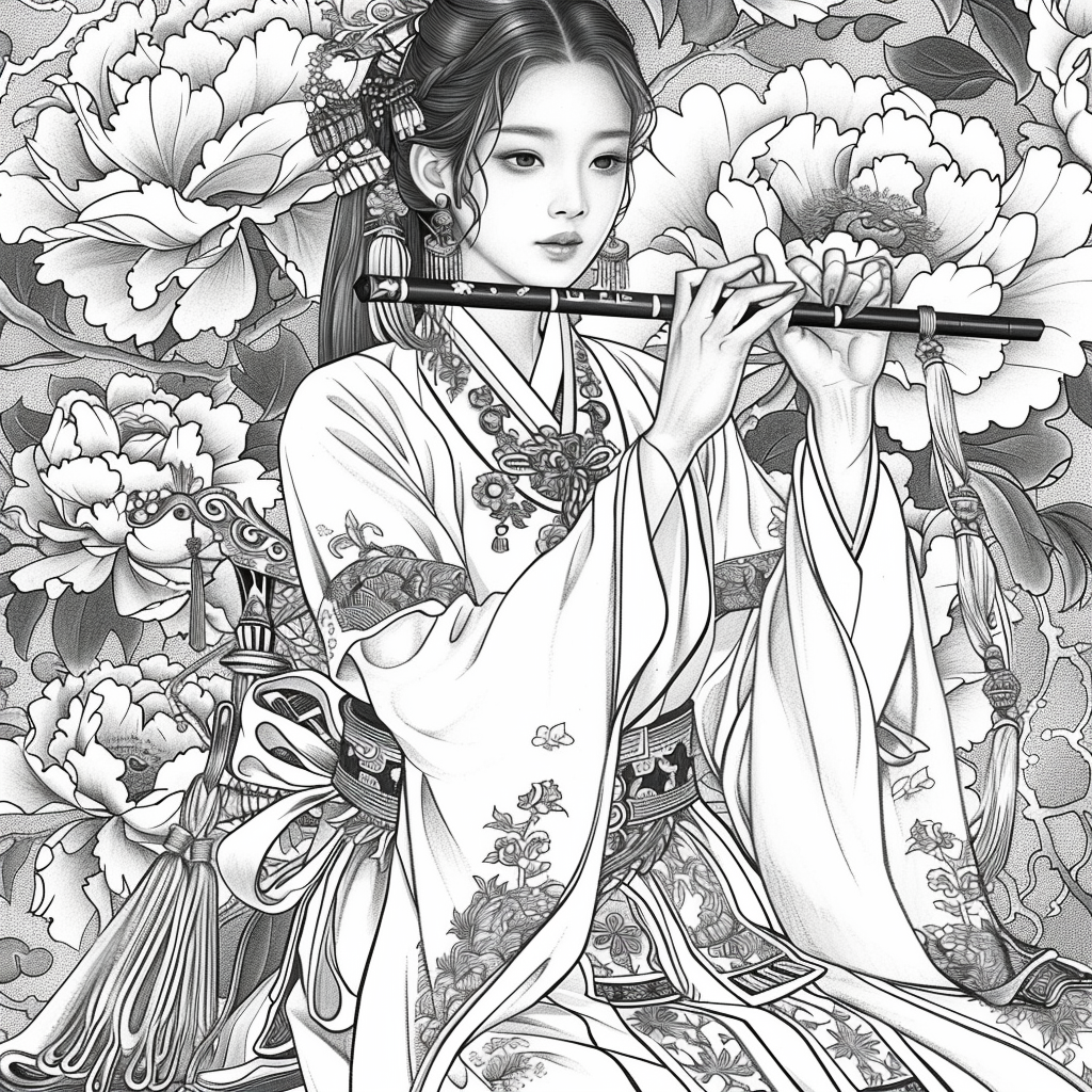 Melody Among Peonies