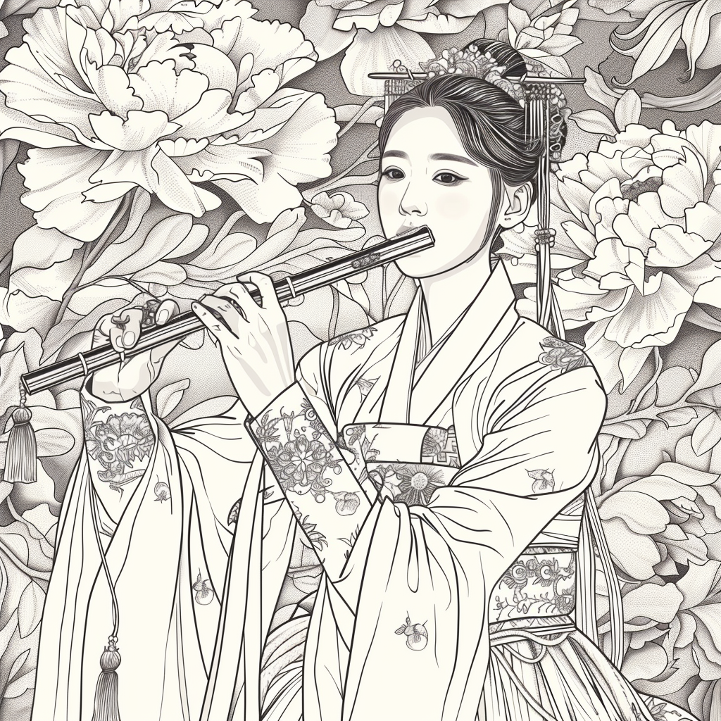 Melody Among Peonies