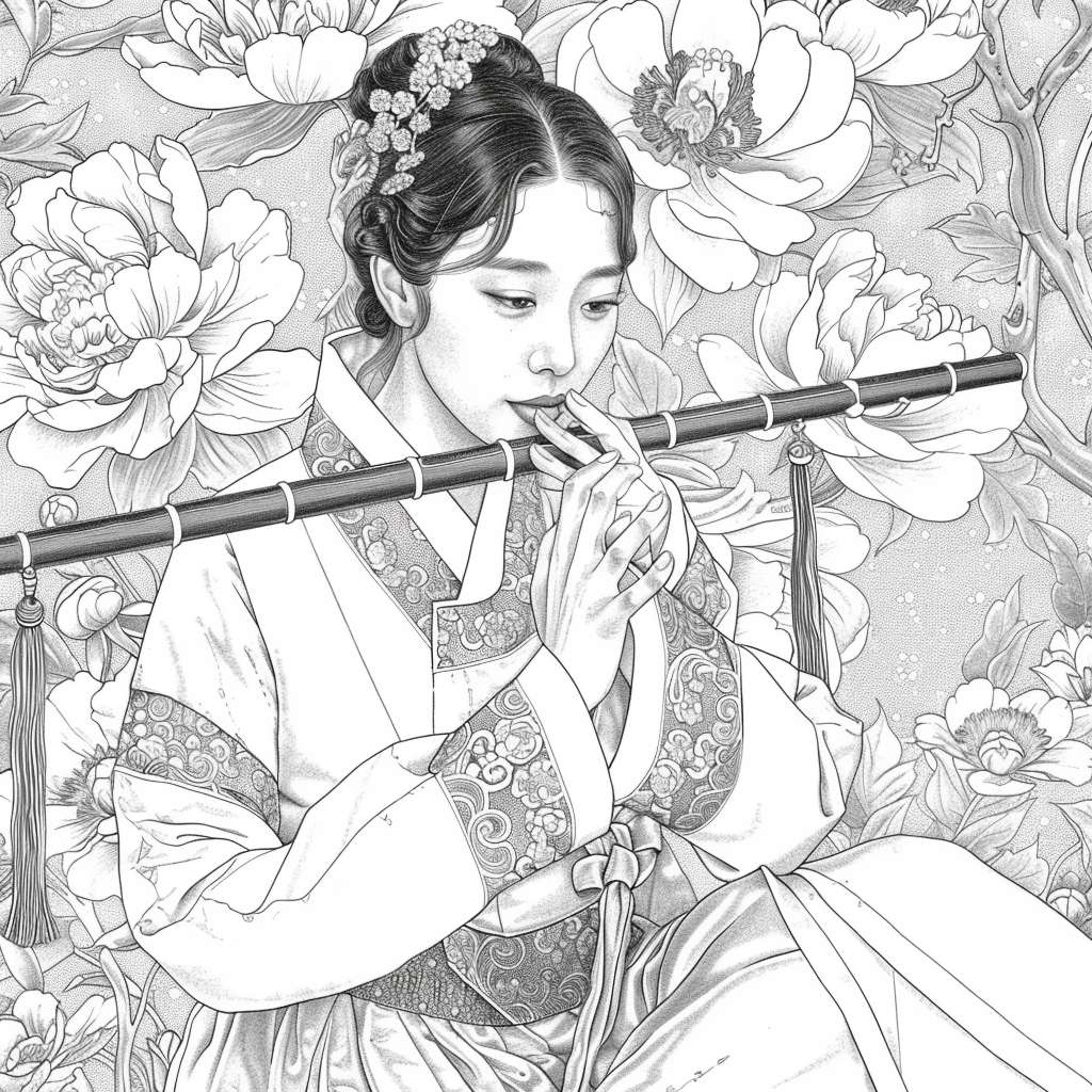 Melody Among Peonies