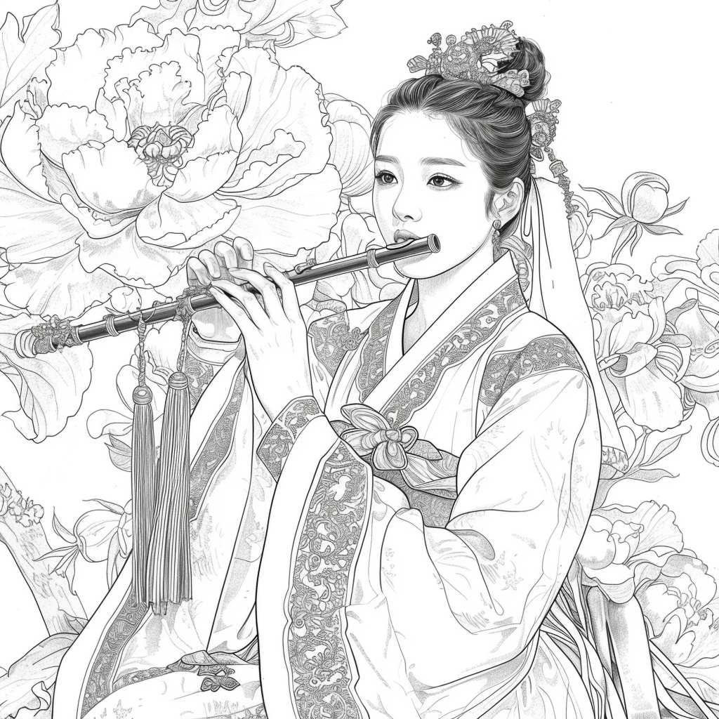 Melody Among Peonies