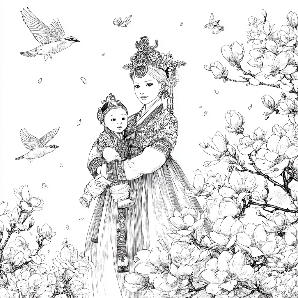 The Royal Guardian of the Spring Bloom