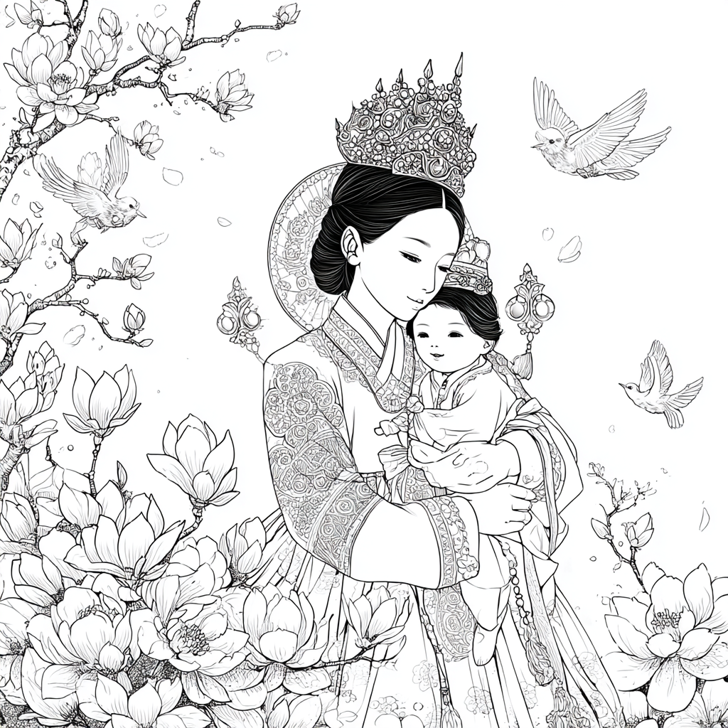 The Royal Guardian of the Spring Bloom