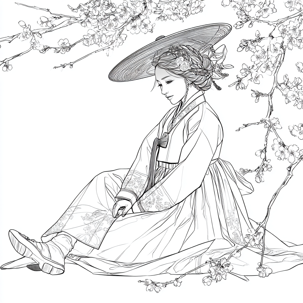 The Sun-Kissed Muse of the Cherry Orchard