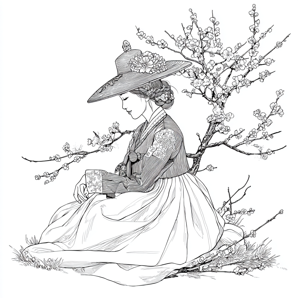 The Sun-Kissed Muse of the Cherry Orchard