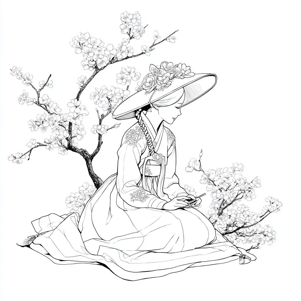 The Sun-Kissed Muse of the Cherry Orchard