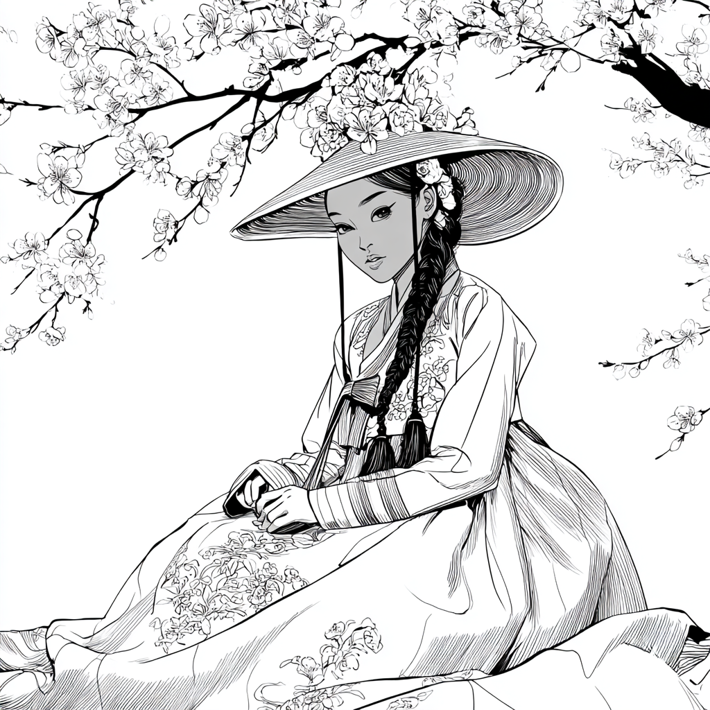 The Sun-Kissed Muse of the Cherry Orchard