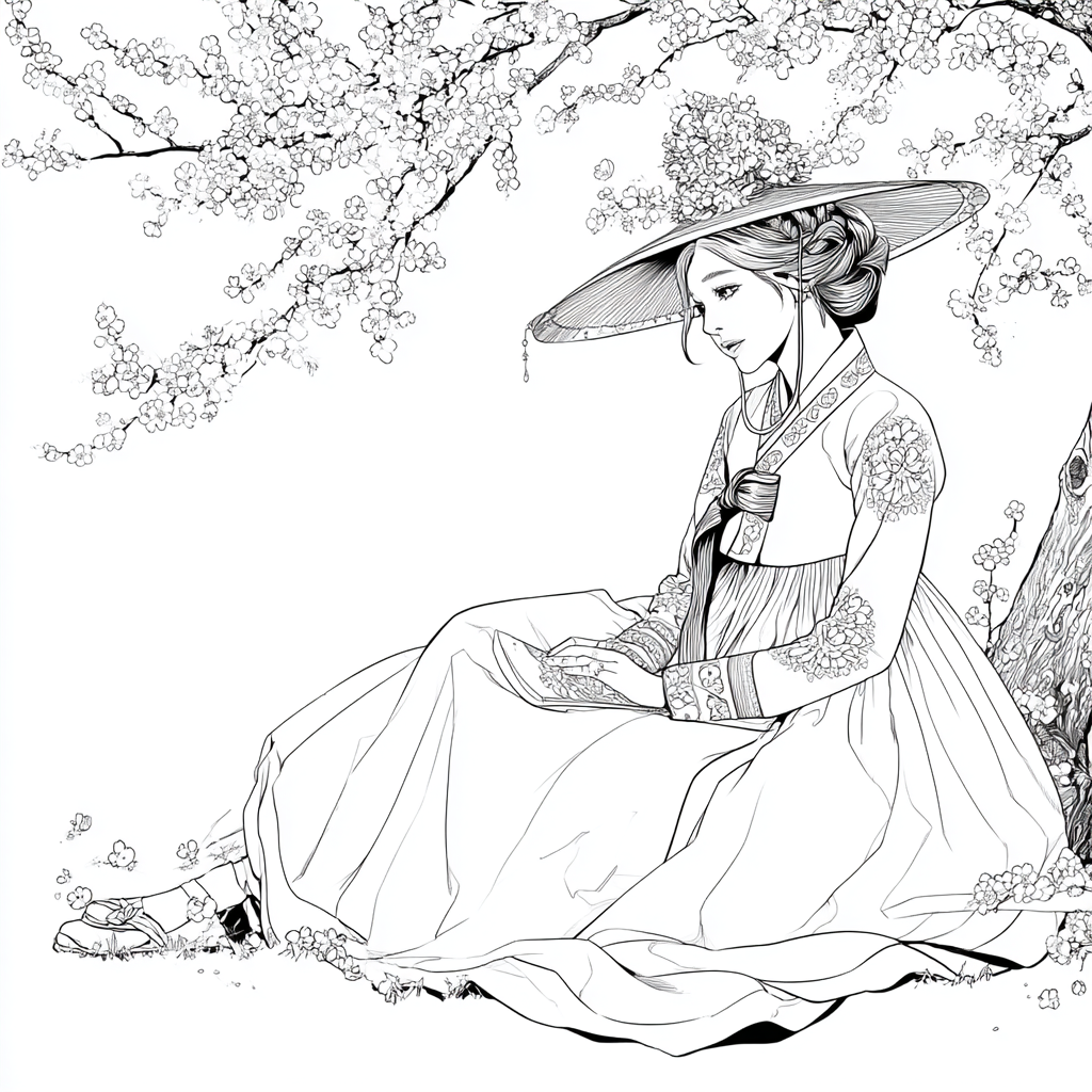 The Sun-Kissed Muse of the Cherry Orchard