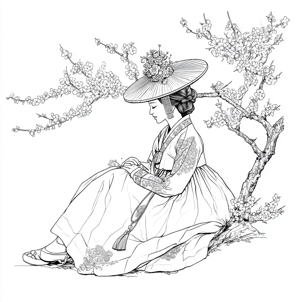 The Sun-Kissed Muse of the Cherry Orchard