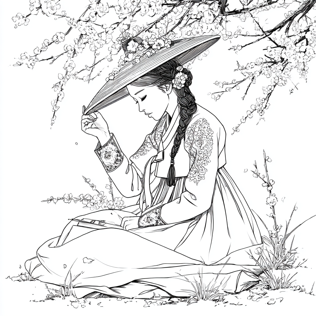 The Sun-Kissed Muse of the Cherry Orchard