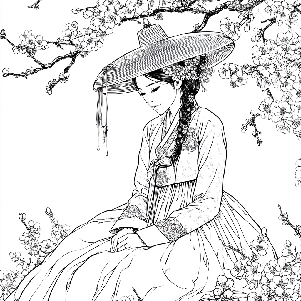 The Sun-Kissed Muse of the Cherry Orchard