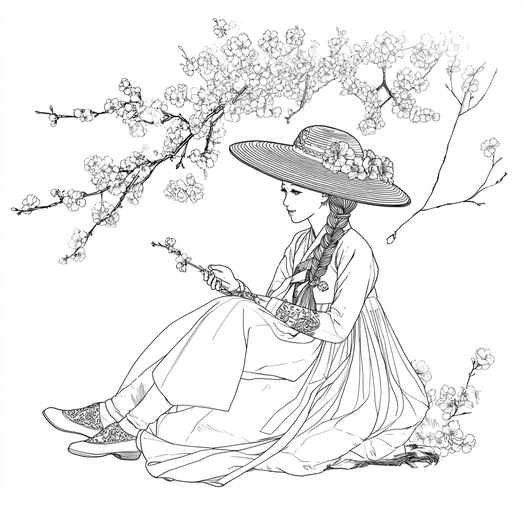 The Sun-Kissed Muse of the Cherry Orchard