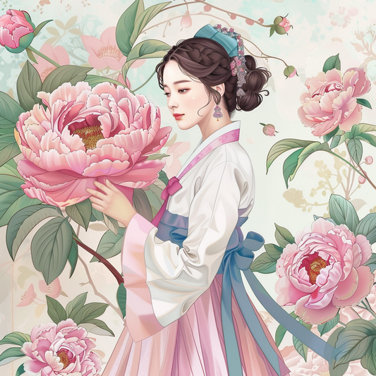 The Grace of Peony Blossoms