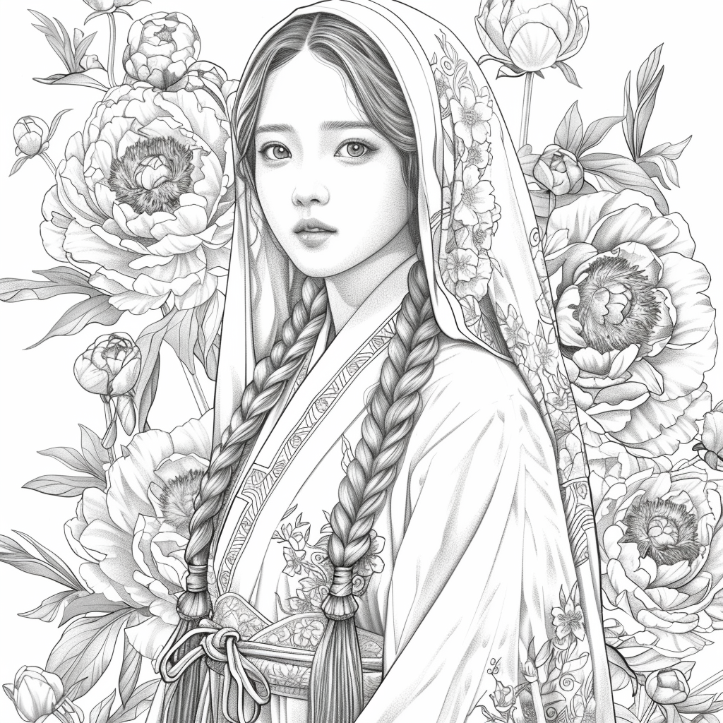 Peony Veil Maiden