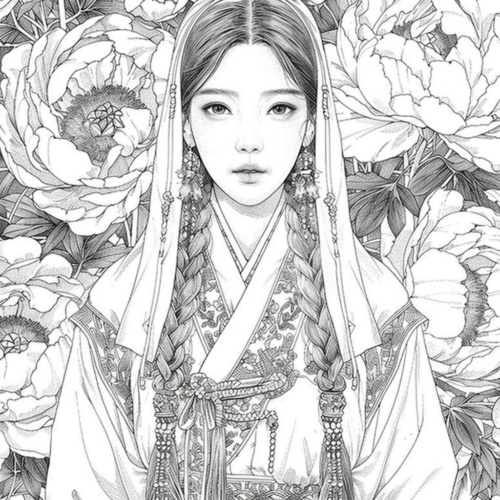 Peony Veil Maiden