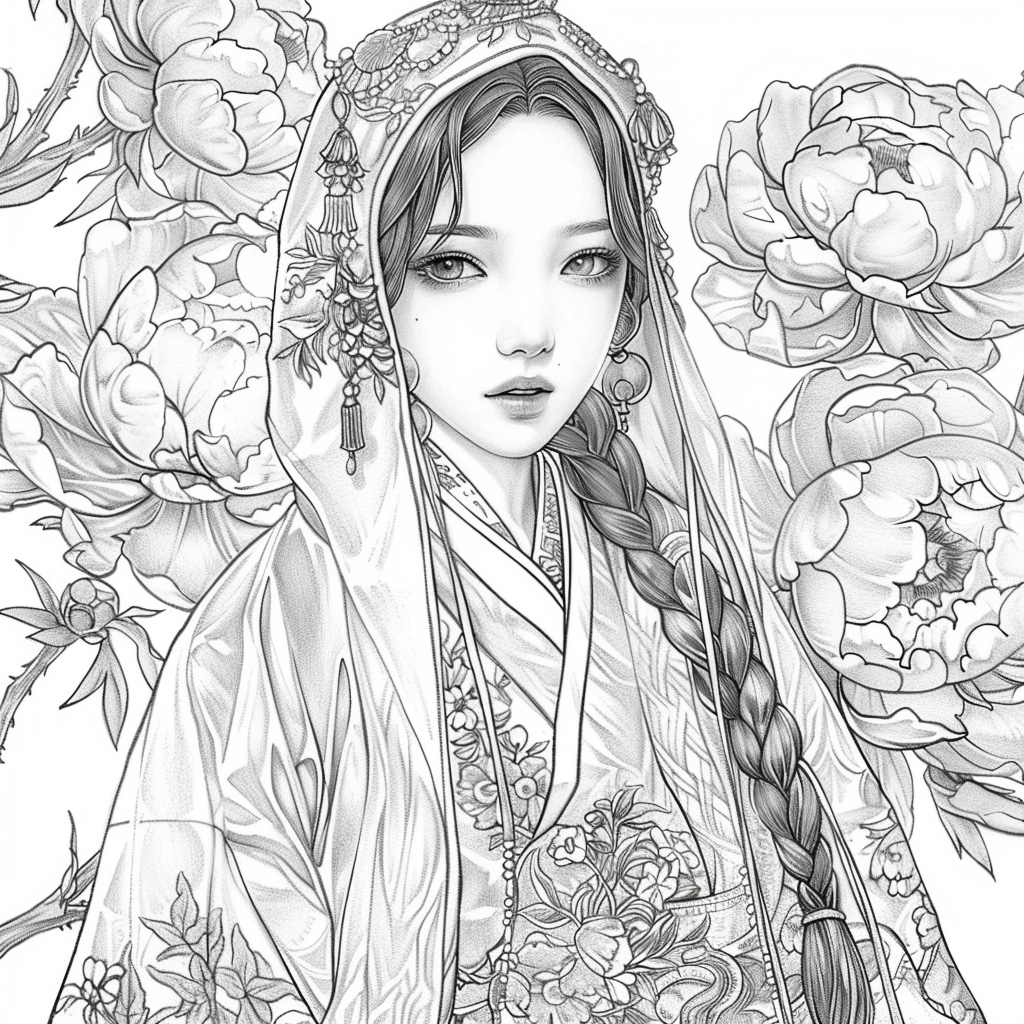 Peony Veil Maiden