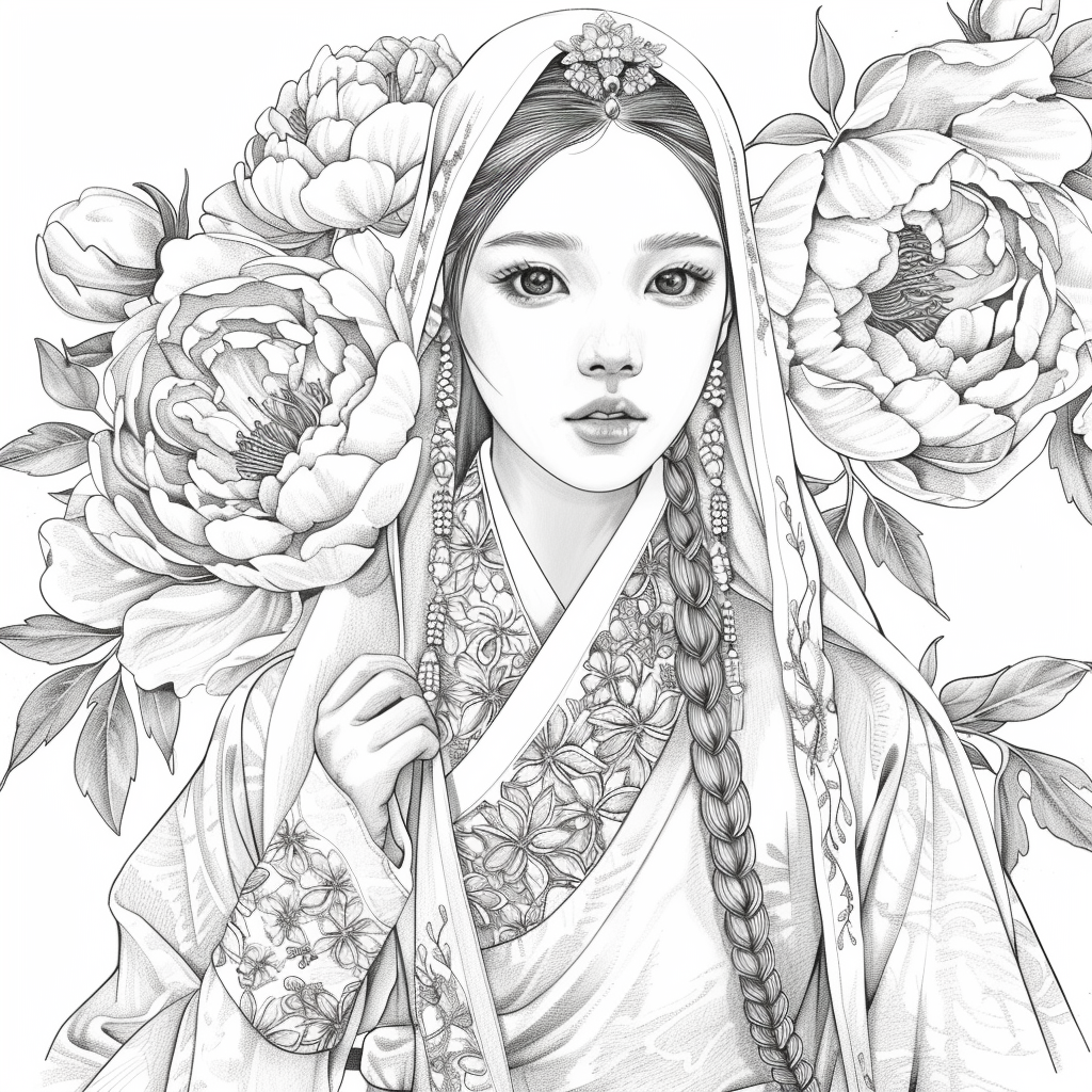 Peony Veil Maiden