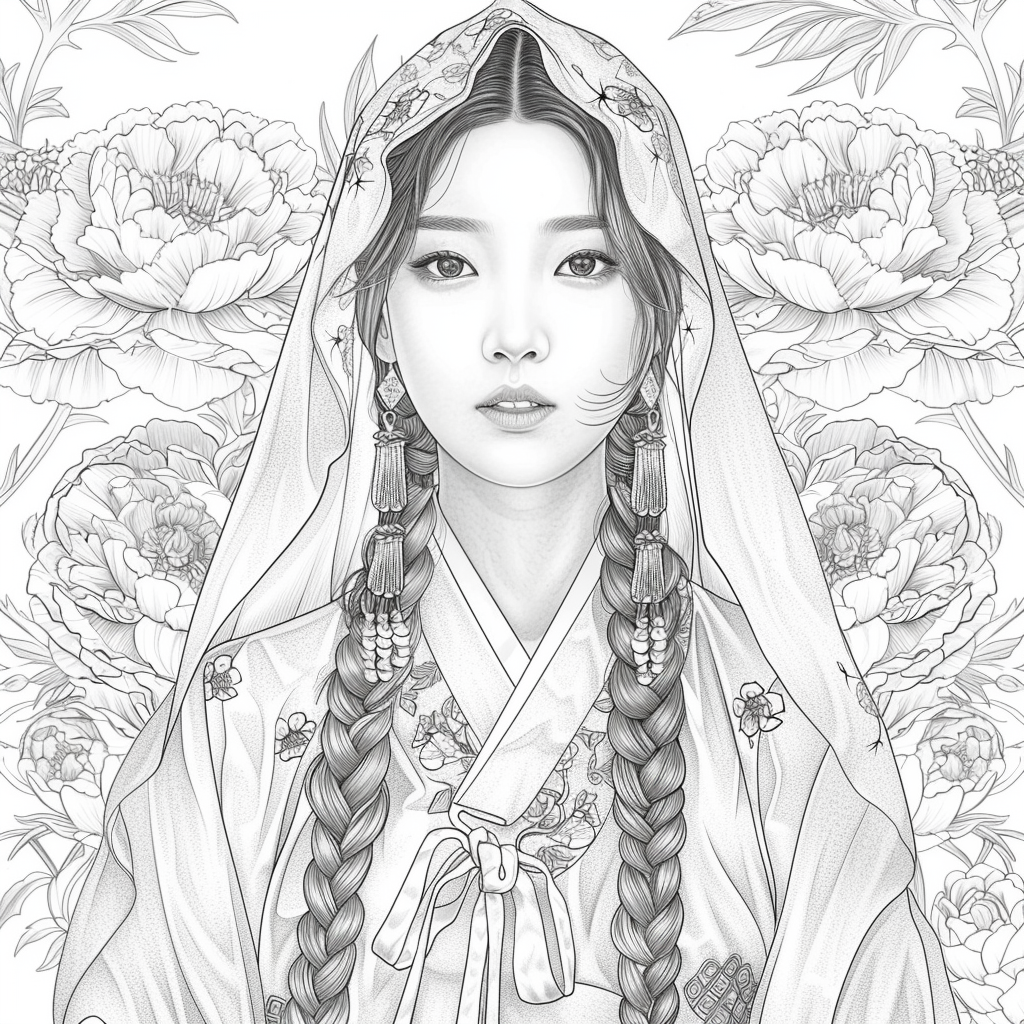 Veiled Among Peonies
