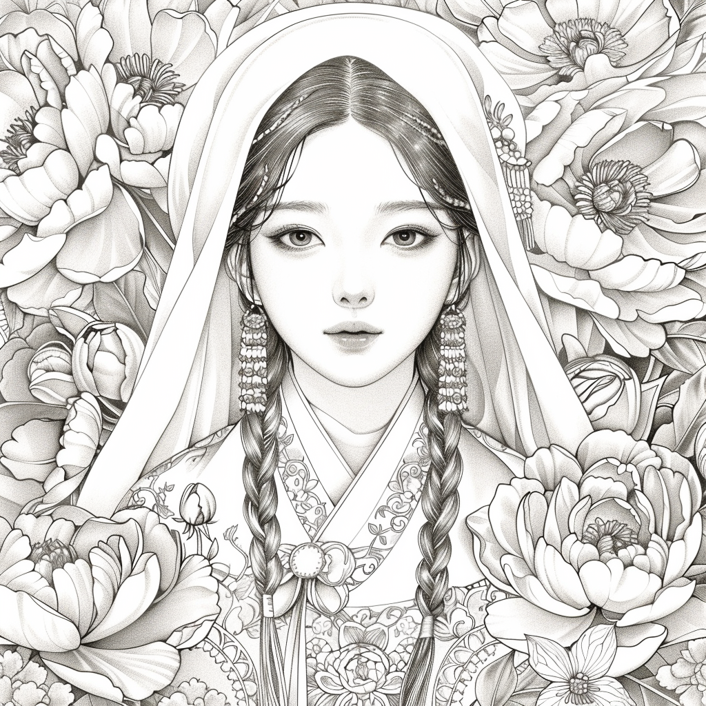 Veiled Among Peonies