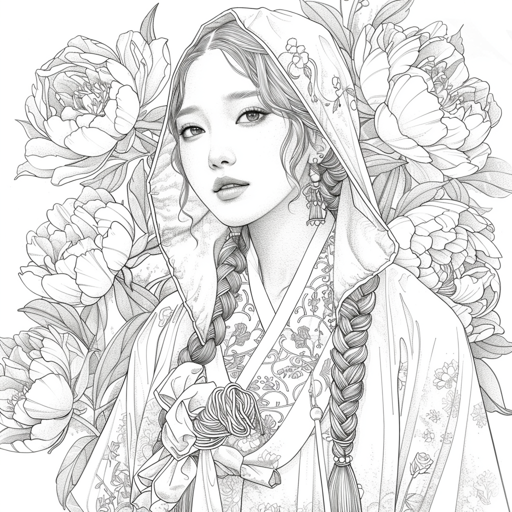 Veiled Among Peonies