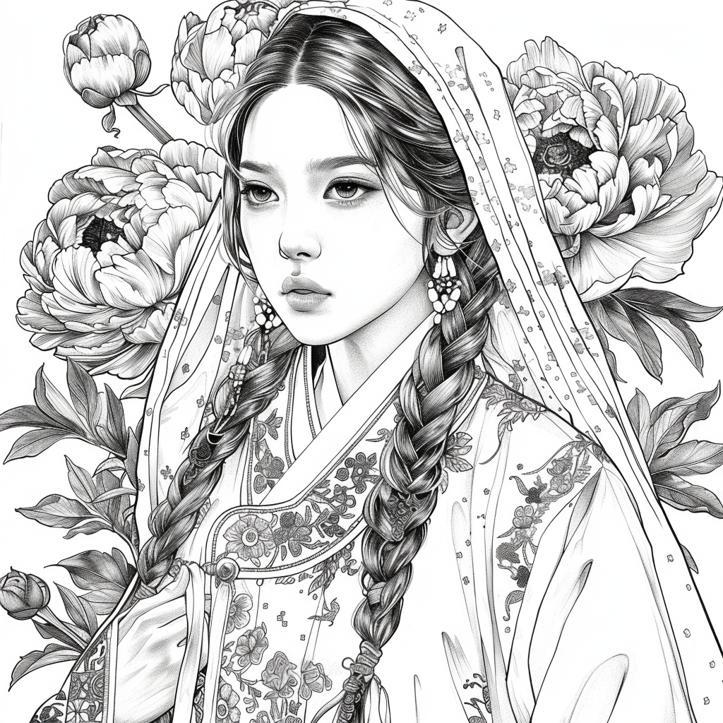 Veiled Among Peonies