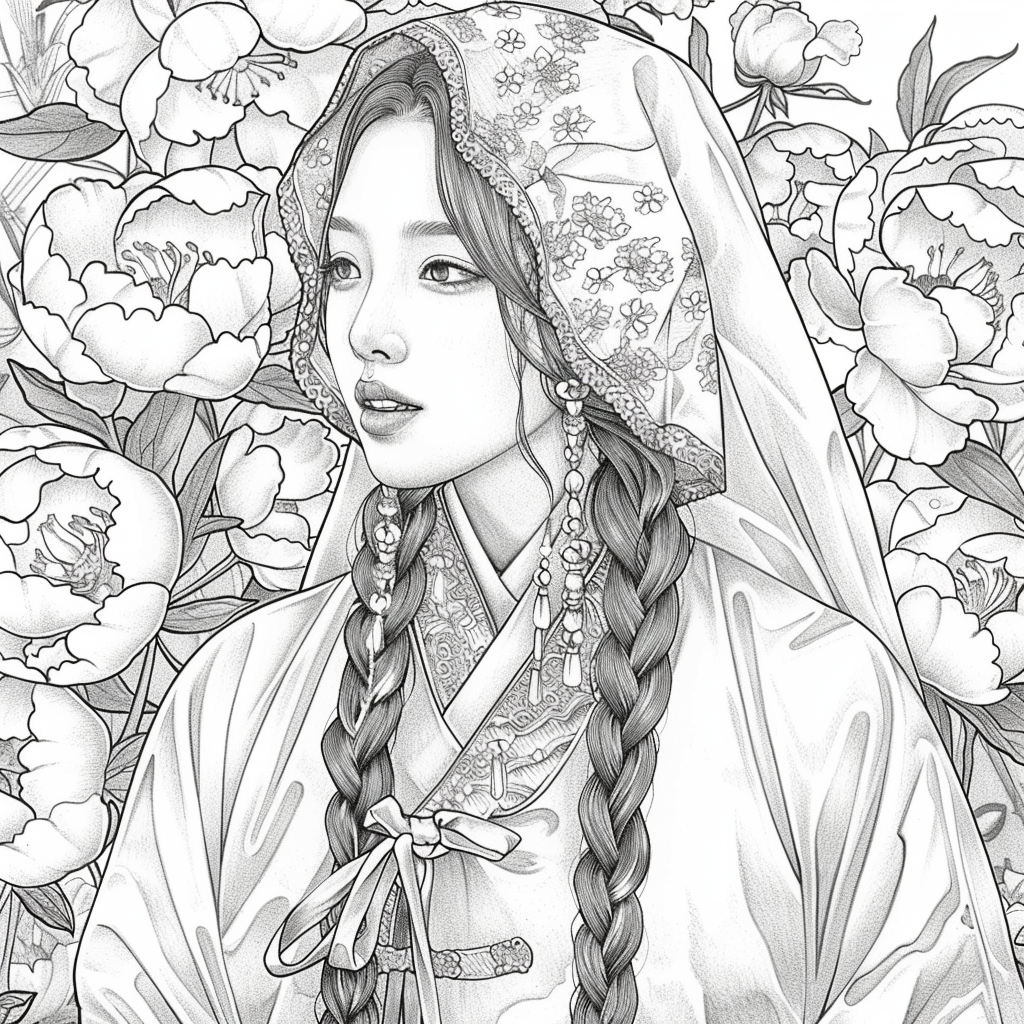 Veiled Among Peonies