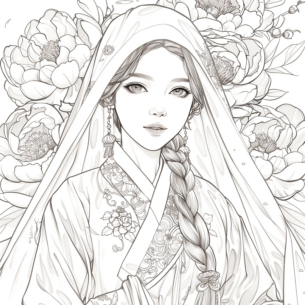 Veiled Among Peonies
