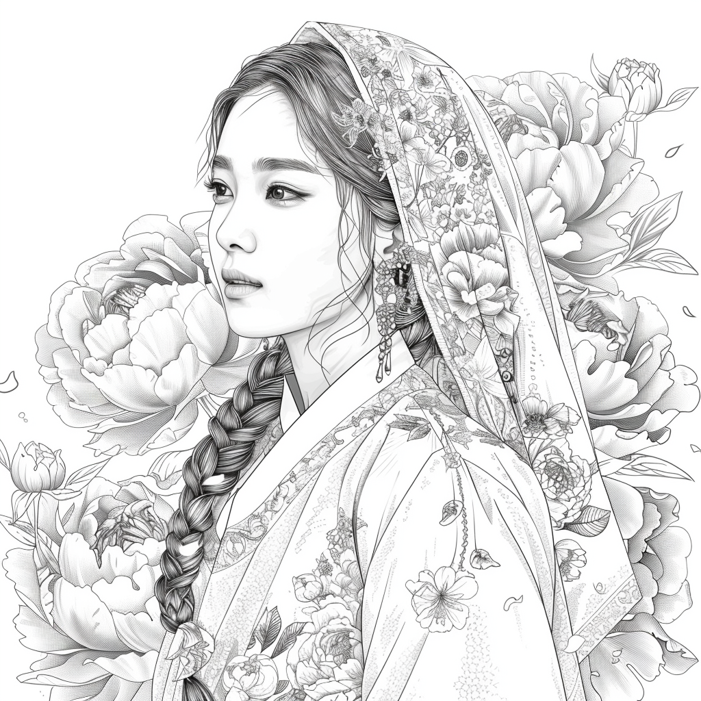 Veiled Among Peonies